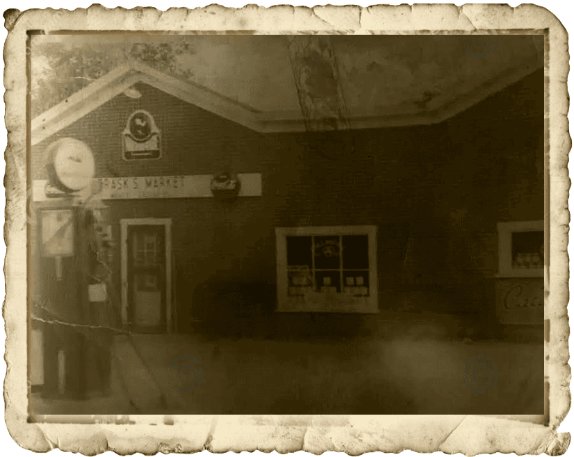 An early photo of the store